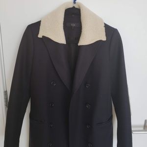 Tibi Wool Coat in blue Size: XS | US 2